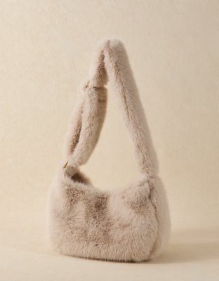 AE Slouchy Faux-Fur Shoulder Bag