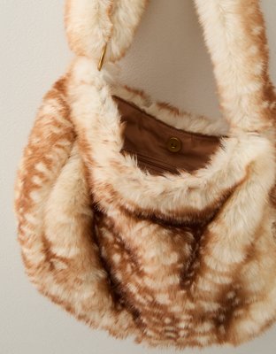 AE Slouchy Faux-Fur Shoulder Bag