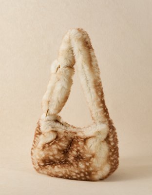 AE Slouchy Faux-Fur Shoulder Bag