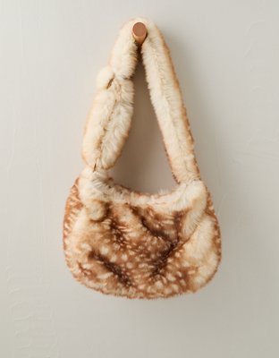AE Slouchy Faux-Fur Shoulder Bag