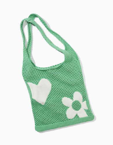 AE Daisy + Heart Crochet Bag