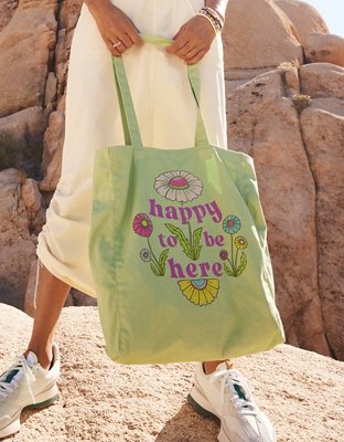 AE Happy to Be Here Tote Bag