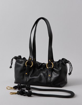 AE Vegan Leather Drawcord Hot Dog Bag