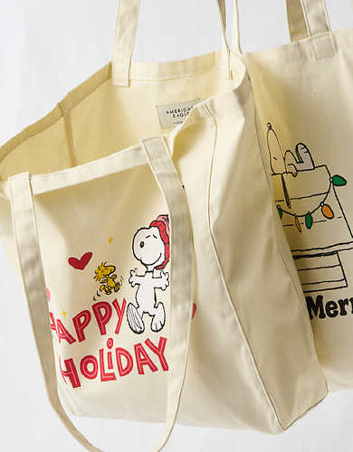 AE Snoopy Holiday Tote