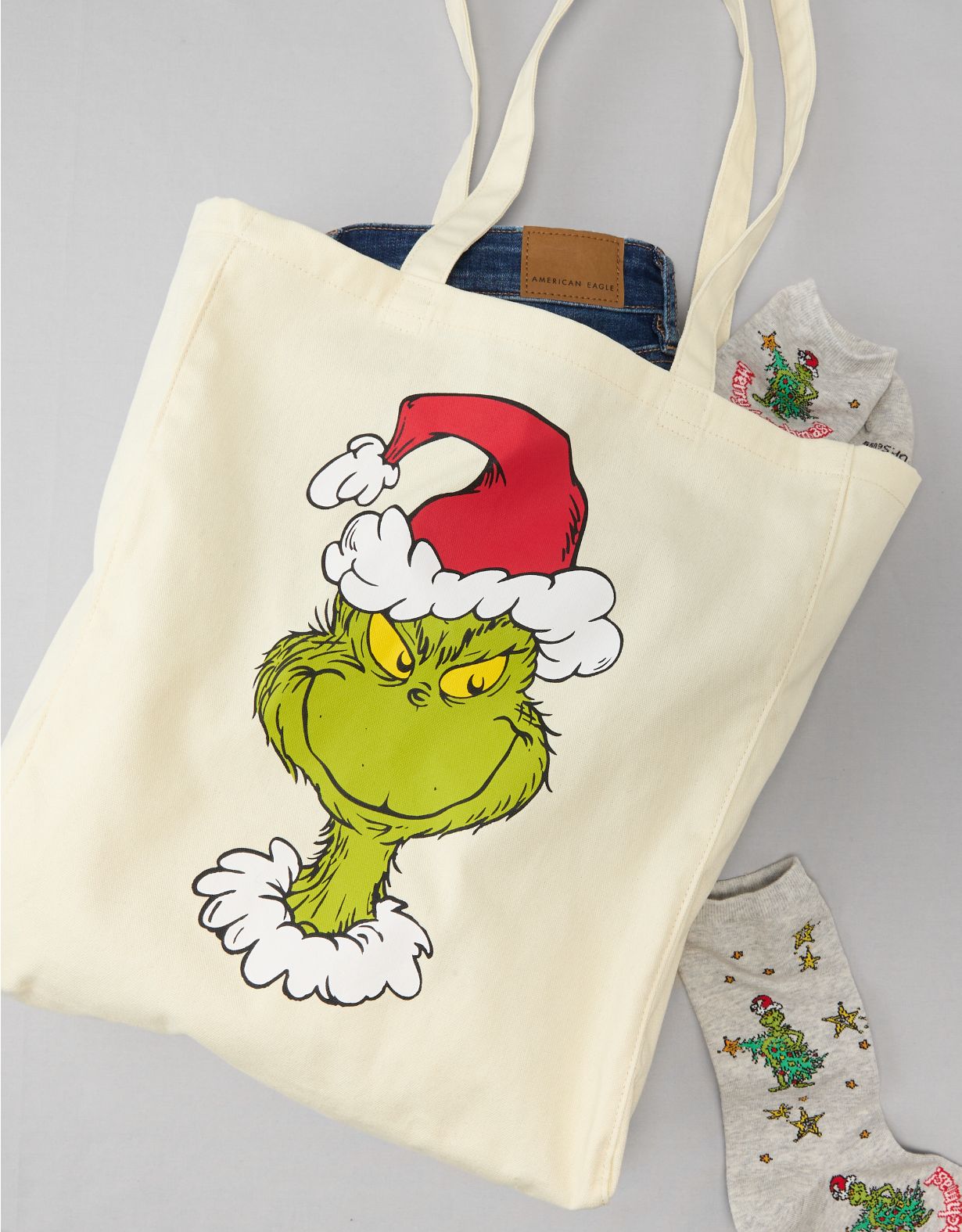 AE Grinch Holiday Tote