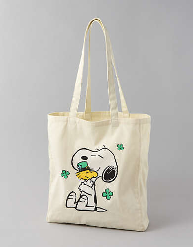 AE St. Patrick's Day Snoopy Tote Bag