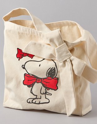 Женские сумки American Eagle AEO Snoopy Holiday Bow Tote — фото 2