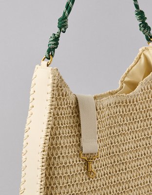 AE Raffia Tote Bag
