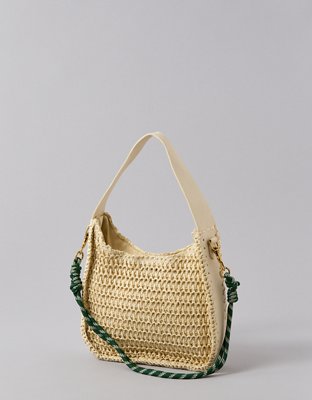 AE Mini Raffia Tote Bag