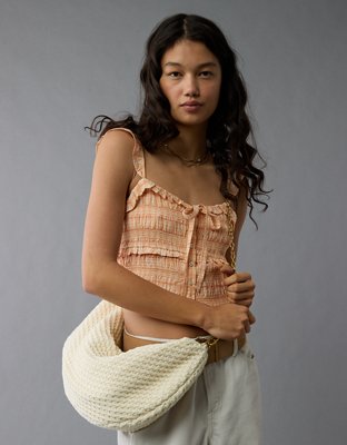 AEO Crochet Crescent Bag