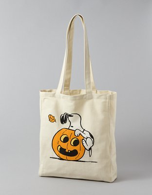 AE Snoopy Halloween Canvas Tote Bag