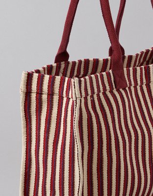 AE Oversized Striped Tote Bag