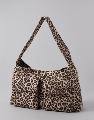 AE Slouchy Leopard-Print Hobo Bag