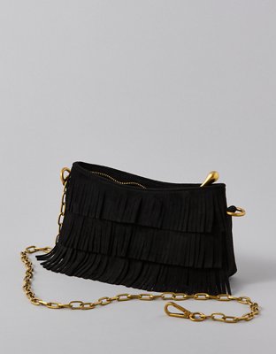 AE Fringed Baguette Bag