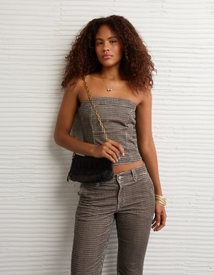 AE Fringed Baguette Bag