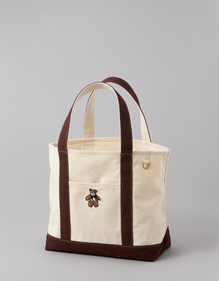 AE Cotton Canvas Teddy Tote Bag