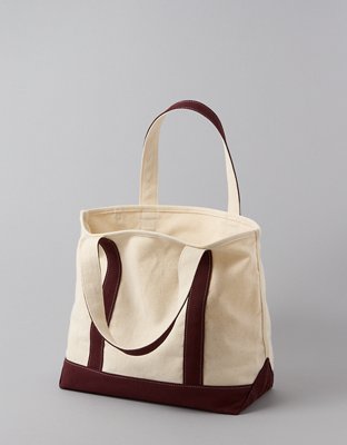 AE Cotton Canvas Snoopy Bow Tote Bag