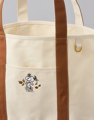 AE Snoopy Fall Graphic Canvas Tote