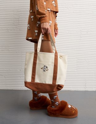AE Snoopy Fall Graphic Canvas Tote