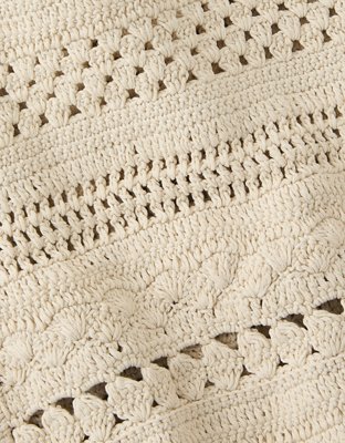 AE Crochet Knit Tote Bag