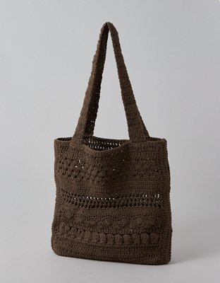 AE Crochet Knit Tote Bag