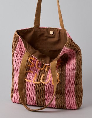 AE Raffia Tote Bag
