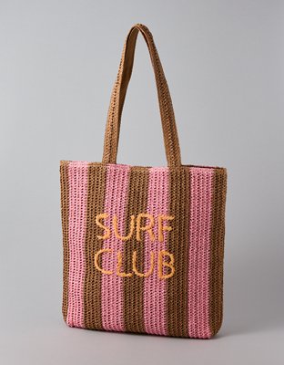 AE Raffia Tote Bag