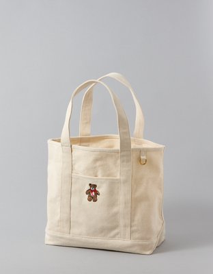 AE Cotton Canvas Teddy Tote Bag
