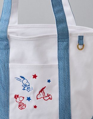 AE Off-Duty 4th of July Snoopy Tote Bag