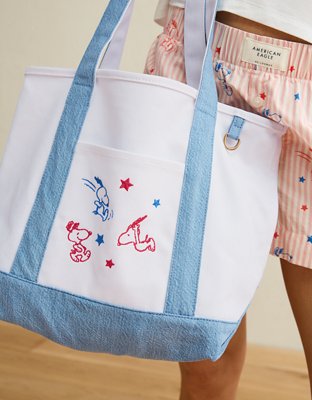 AE Off-Duty 4th of July Snoopy Tote Bag