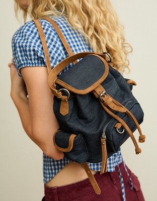 belt mini backpack PEBBLE OLIVE GREEN is internally embossed Mini Backpack Purses That Turn