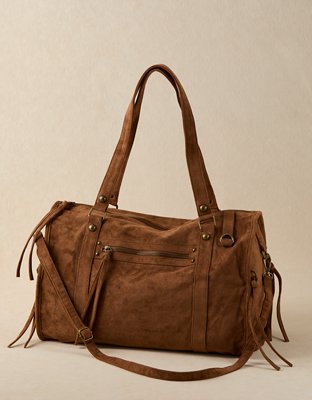 AE Y2K Suede Messenger Bag