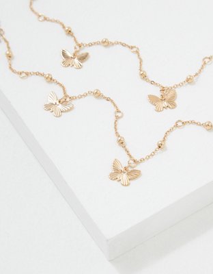 AEO Metal Butterfly Belly Chain
