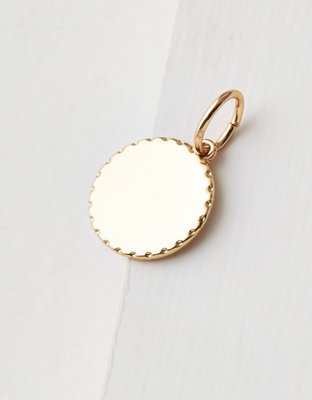 AE Gold Disk Charm - Create Your Own Jewelry
