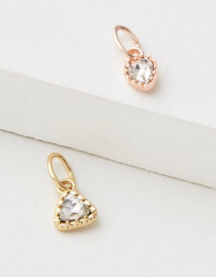 AE Tear Drop & Heart Charm 2-Pack - Create Your Own Jewelry
