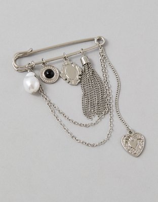 AE Silver Brooch Pin