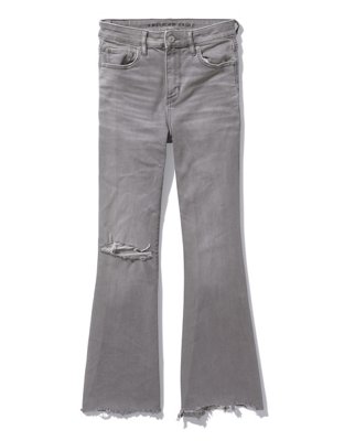 ae super high waisted flare jean