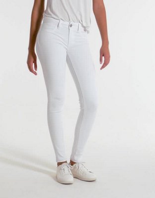 white jeggings american eagle