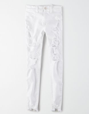 white american eagle pants