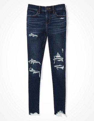 Женские джинсы American Eagle AE Ne(x)t Level Patched Low-Rise Jegging — фото 3