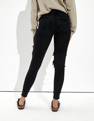 Женские джинсы American Eagle AE Forever Soft Ripped Low-Rise Jegging — фото 2