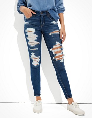 AE Ne(x)t Level Ripped Low-Rise Jegging | American Eagle