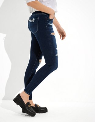 Женские джинсы American Eagle AE Dream Ripped Low-Rise Jegging — фото 4