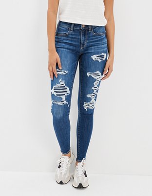 American Eagle AE Ne(x)t Level Ripped Low-Rise Jegging
