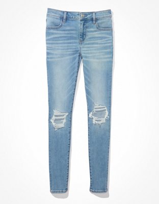 Женские джинсы American Eagle AE Ne(x)t Level Ripped Low-Rise Jegging — фото 3
