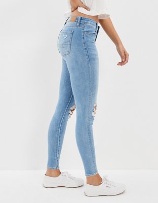 Женские джинсы American Eagle AE Ne(x)t Level Ripped Low-Rise Jegging — фото 4