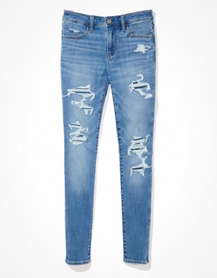 Aeropostale Women's High Rise Curvy Jegging Jeans Medium Blue Wash Size 00