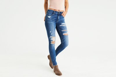 american eagle high waisted jeans