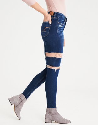 Женские джинсы American Eagle AE Denim X Seamless High-Waisted Jegging — фото 4
