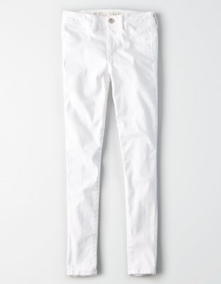 white ripped jeans american eagle